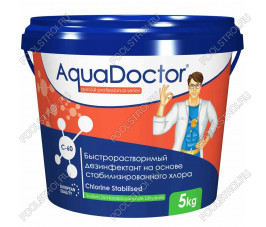 Ударный хлор AquaDoctor C-60 стабилизированный в гранулах 5кг Ударный хлор AquaDoctor C-60 стабилизированный в гранулах 5кг