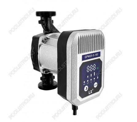 Циркуляционный насос AquaViva LX GPM25-5-180 - 3 м³/ч; 5 м, 220В, 32 ватт, с частотным регулированием