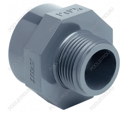 Муфта ПВХ Effast RERMGE025D редукционная, с внешней и внутренней резьбой d3/4