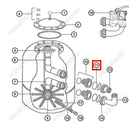 Уплотнительное кольцо Hayward NCX12038 для соединительной муфты клапана