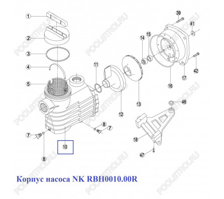 Корпус насоса NK RBH0010.00R